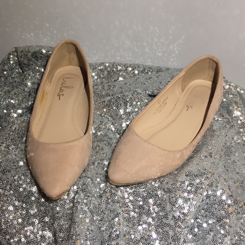 Nude lulus flats (6.5)